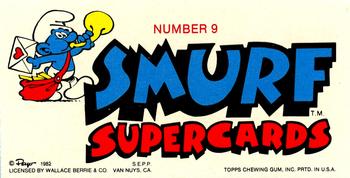 1982 Topps Smurf Supercards #9 2 smurfs are better than 1 Back