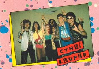 1985 Topps Cyndi Lauper #13 Cyndi met her present manager, David Wolff, on Front