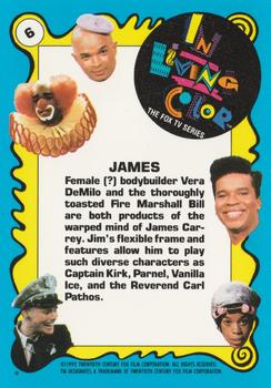 1992 Topps In Living Color #6 James Back