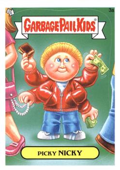 2012 Garbage Pail Kids Brand New Series #3a Picky Nicky Front