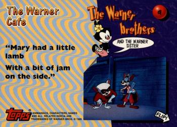1995 Topps Animaniacs #9 The Warner Cafe Back
