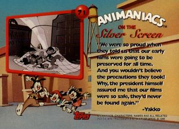 1995 Topps Animaniacs #71 