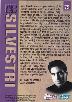 1995 Topps Finest Image Universe #75 Marc Silvestri Back