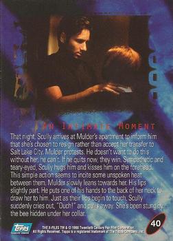 1998 Topps The X-Files: Fight the Future #40 An Intimate Moment Back