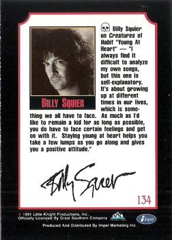 1991 Impel Mega Metal #134 Billy Squier Back
