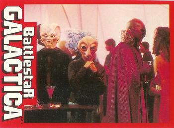 1978 Wonder Bread Battlestar Galactica #27 Alien Lifeforms At Carillon Casino Front