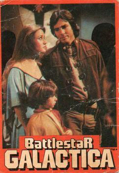1978 Wonder Bread Battlestar Galactica #29 Apollo, Serina & Boxey Front