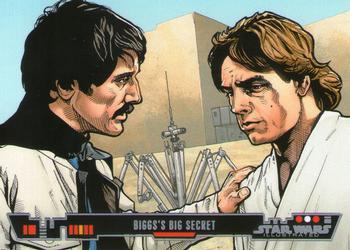 2013 Topps Star Wars Illustrated A New Hope #10 Biggs' Big Secret Front