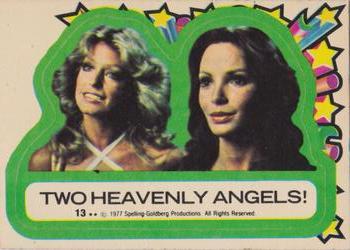 1977 Topps Charlie's Angels - Stickers #13 Two Heavenly Angels! Front
