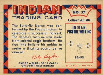 1959 Fleer Plains Indians (R730-2) #57 Butterfly Dancer Back