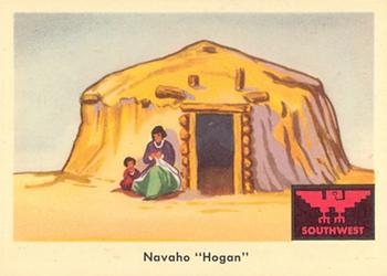 1959 Fleer Plains Indians (R730-2) #63 Navaho Hogan Front
