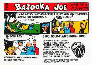 1975 Topps Bazooka Joe and His Gang #75-10 Fortune: Thousands will cheer for you. Front