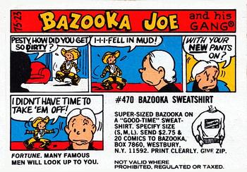 1975 Topps Bazooka Joe and His Gang #75-23 Fortune. Many famous men will look up to you. Front