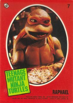 1990 Topps Teenage Mutant Ninja Turtles: The Movie - Stickers #7 Raphael Front