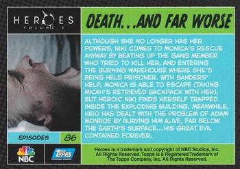 2008 Topps Heroes Volume 2 #86 Death... and Far Worse Back