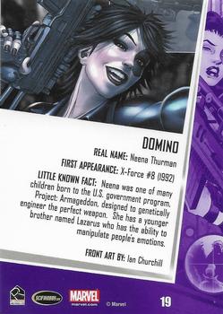 2013 Rittenhouse Women of Marvel Series 2 #19 Domino Back