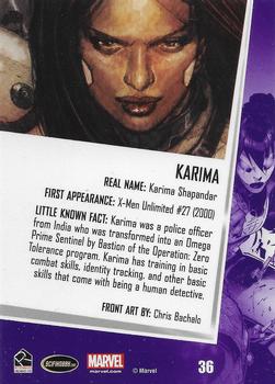 2013 Rittenhouse Women of Marvel Series 2 #36 Karima Back
