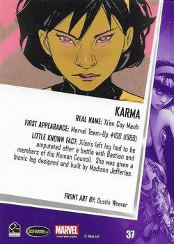 2013 Rittenhouse Women of Marvel Series 2 #37 Karma Back