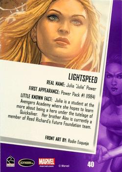 2013 Rittenhouse Women of Marvel Series 2 #40 Lightspeed Back