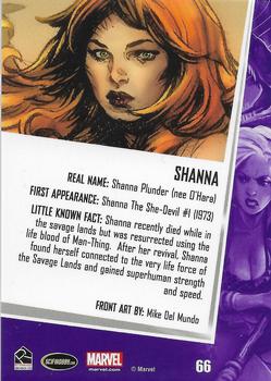2013 Rittenhouse Women of Marvel Series 2 #66 Shanna Back