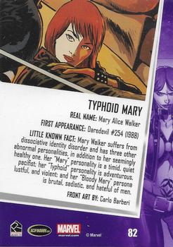 2013 Rittenhouse Women of Marvel Series 2 #82 Typhoid Mary Back