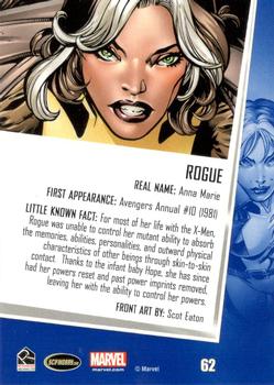 2013 Rittenhouse Women of Marvel Series 2 - Sapphire #62 Rogue Back