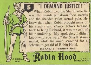 1957 Topps Robin Hood #5 