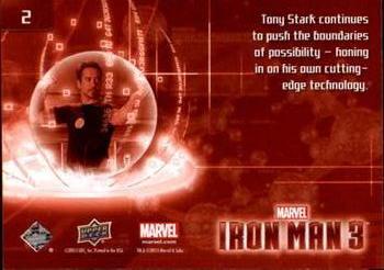 2013 Upper Deck Iron Man 3 #2 Tony Stark Continues to Push Back