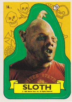 1985 Topps The Goonies - Stickers #14 Sloth Front
