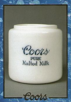1995 Coors #33 Porcelain Malted Milk Canister Front