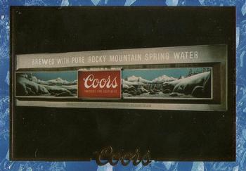1995 Coors #42 Recycled Aluminum Sign Front