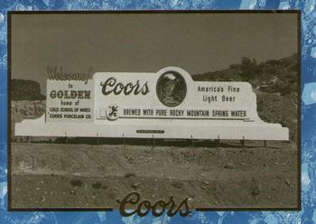 1995 Coors #82 Welcome Billboard Front