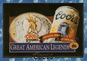1995 Coors #97 Coors Rodeo Metal Sign Front