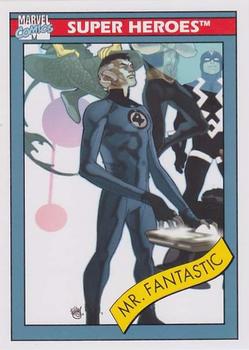 2013 Fleer Retro Marvel  - 1990 Marvel Universe Design #18 Mr. Fantastic Front