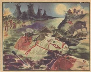 1940 Gum Inc. Lone Ranger (R83) #42 Storming the Indian Camp by Night Front