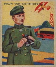 1934 National Chicle Sky Birds (R136) #23 Baron Manfred von Richthofen Front
