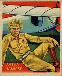 1934 National Chicle Sky Birds (R136) #48 Amelia Earhart Front