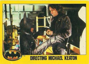 1989 O-Pee-Chee Batman Movie #264 Directing Michael Keaton Front