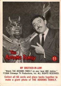 1964 Donruss The Addams Family #11 My Brother-in-Law! Front