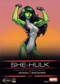 2013 Rittenhouse Legends of Marvel: She-Hulk #L1 She-Hulk Back