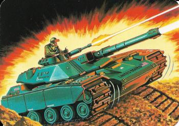1986 Hasbro G.I. Joe Action Cards #37 Motorized Battle Tank (MOBAT) Front