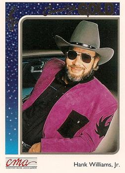 1992 Sterling Country Gold - Gold Foil #54 Hank Williams, Jr. Front
