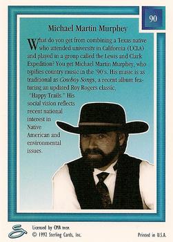 1992 Sterling Country Gold - Gold Foil #90 Michael Martin Murphey Back