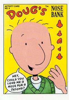 1993 Topps Nicktoons - Activity Cards #6 Doug's Nose Bank Front