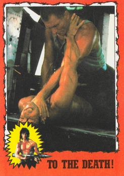 1985 Topps Rambo First Blood Part II #54 To the Death! Front