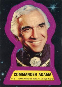 1978 Topps Battlestar Galactica - Stickers #1 Commander Adama Front