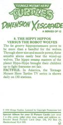 1990 Brooke Bond Teenage Mutant Hero Turtles: Dimension X Escapade #9 The Hippy Hippos versus the Robot Wolves Back