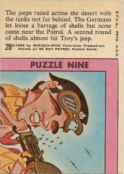 1966 Topps The Rat Patrol #29 The jeeps raced across the desert with the Back