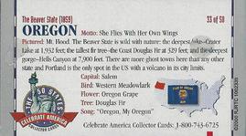 2000 Doral Celebrate America The 50 States #33 Oregon Back