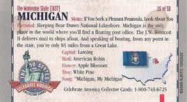 2000 Doral Celebrate America The 50 States #26 Michigan Back